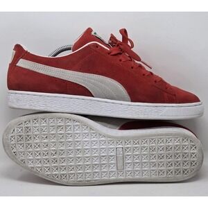 Puma Suede Classic XXl Lace Up Red Sneakers Casual Shoes Mens Size 10 -no insole